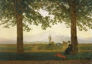 Caspar David Friedrich The Garden Terrace oil painting reproduction